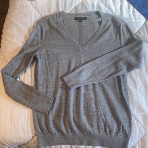 Classic Grey Wool Sweater